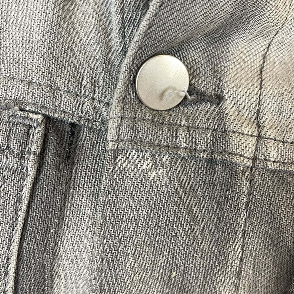 FRAME Nouveau Le Mix Multi Tone Denim Jacket Grey - Picture 5 of 7